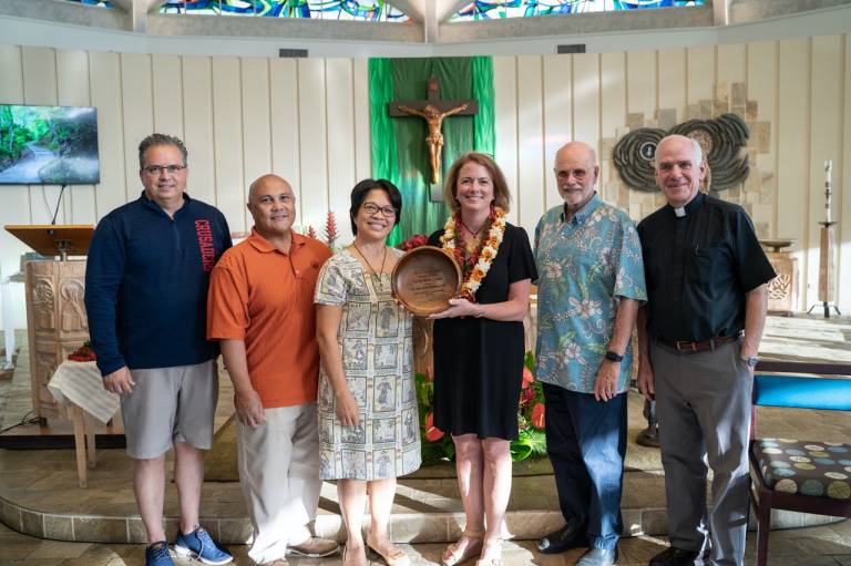 Dr. Anna Moreland Receives Mackey Award for Catholic Thought